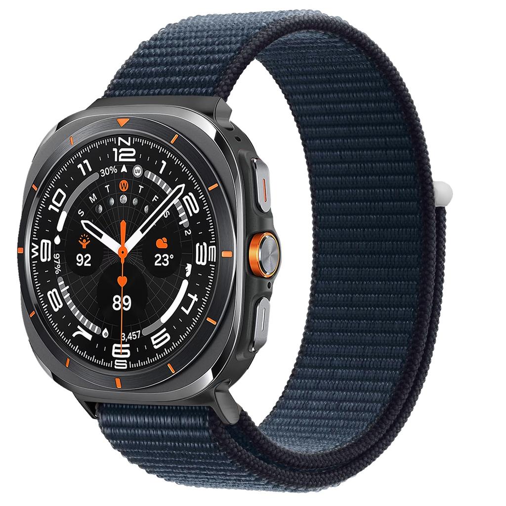 Ремешок для Samsung Galaxy Watch 7 Ultra Ремешок 47 мм умные часы Аксессуары Спортивный нейлоновый петлевой браслет Galaxy watch 2026 Ultra 47 мм
