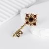 Retro Art Deco Key Pendant Pin With Adjustable Fit For Fashion Accessories