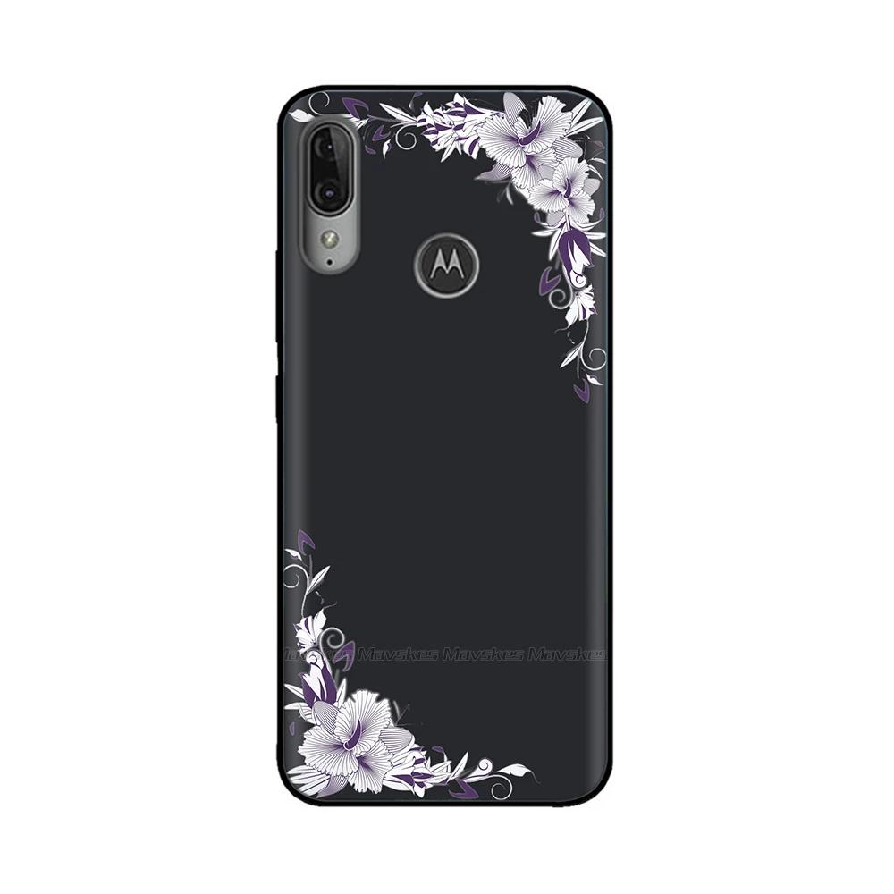 Чехол для Moto E6 Plus Мягкая черная силиконовая задняя крышка телефона для Motorola Moto E6 Play E6s 2020 Чехол-крышка для MotoE6 Plus Coque Funda