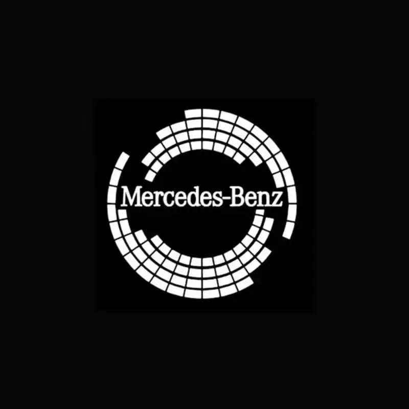 2PCS/Set Car Door Light Laser Logo Decor Project Ghost Lamp Mercedes Benz A B C M ML GLA GLS E Class W176 W205 W166 W246 W2121 NDEFG1