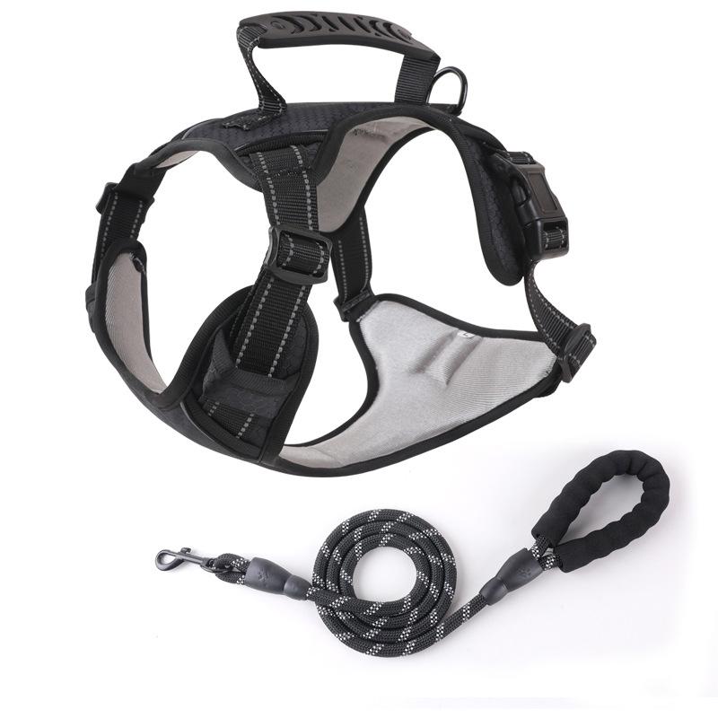 New Pet Chest Strap Explosion-proof Large Dog Chest and Back Reflective Commuter Dog Leash