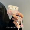 Чехол в корейском стиле с 3D-цветами, совместимый с кейсом для беспроводных Bluetooth-наушников AirPods 1/1 Pro1 1-го поколения