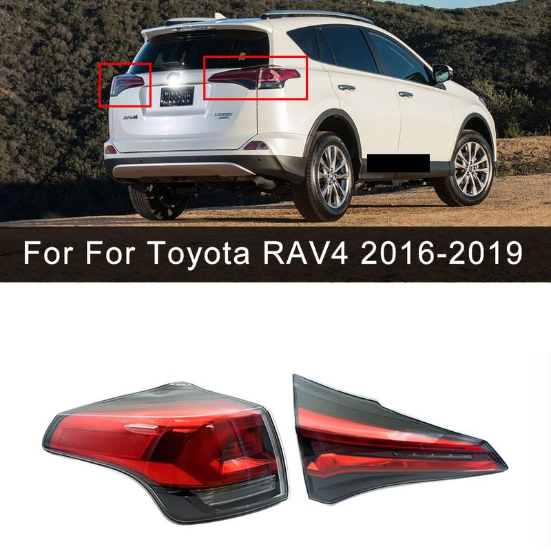 Накладка на задний фонарь автомобиля для Toyota RAV4 2016 2017 2018 2019 Поворотный сигнал Оболочка заднего фонаря автомобиля Аксессуары