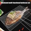 Stainless Steel Fish Grilling Rack Square Double-sided Meat Grilling Rack High Temperature Resistant Thickened Grilled Fish Net
