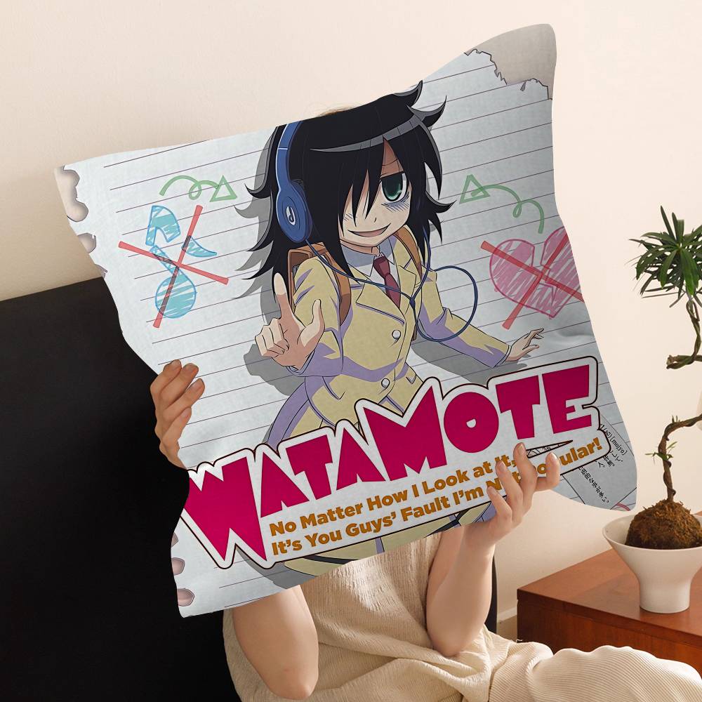 Аниме W-Watamote Куроки Томоко Наволочка для Подушки Наволочка Гостиная Диван Домашний Декор