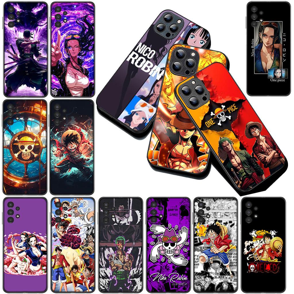Cover for Samsung Galaxy S24 S25 S23 FE Ultra Plus S7 Edge S25+ S23+ A56 5G Phone Case Nico Robin Roronoa Zoro One Luffy Pieces