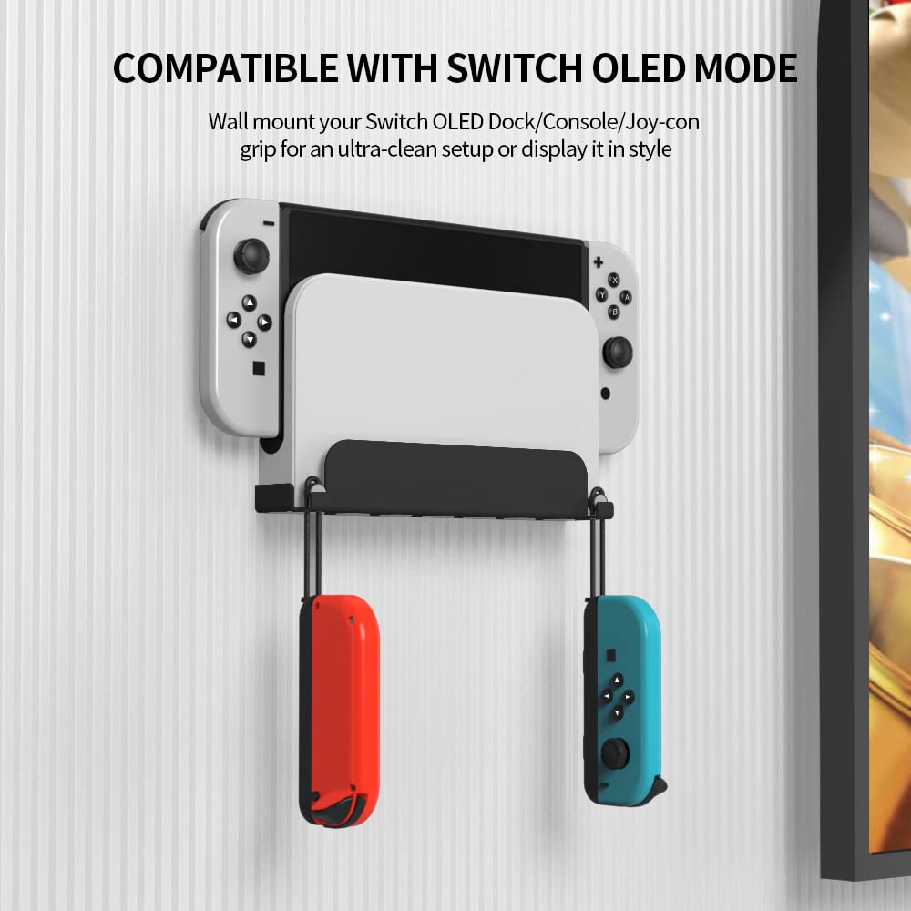 Подставка для хранения Switch Uniraku Подставка для хранения и демонстрации Switch Совместима с моделями Switch и Switch organic EL, настенное крепление для хранения