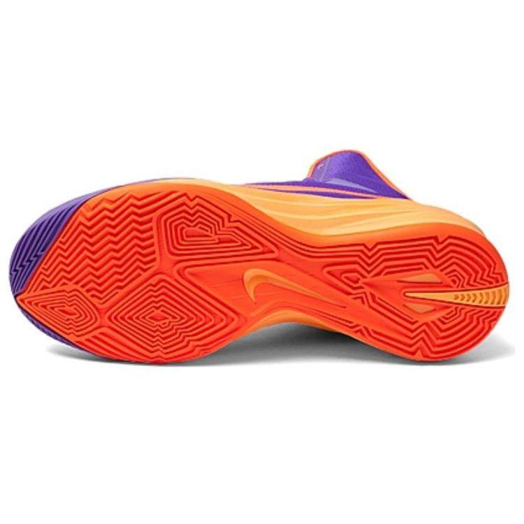 Nike Hyperdunk 2014 EP Fashion Versatile Shock Absorption Slip Resistant Durable High Top Basketball Shoes Men sneaker Purple Orange 653650-588