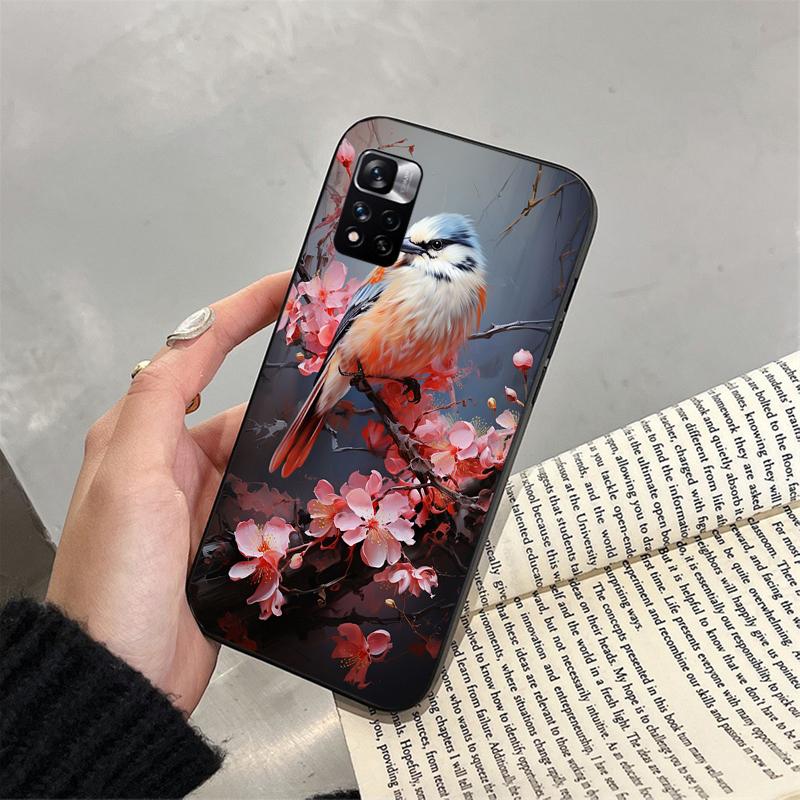 Чехол для телефона с птицами для Xiaomi Redmi note 13 12 Pro 11S 11 10 Pro 10S 12S Redmi 10 13C 9C