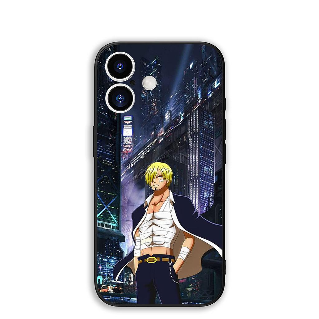 Cover for Apple iPhone 16 15 14 11 Pro Max 6 7 8 Plus + SE2 SE3 SE 2022 2020 8+ Phone Case Luffy One Pieces Zoro Sanji
