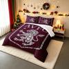 3 Piece Bedding Set Aston Villa AVFC Legend Player Names Lion Typography Maroon Duvet Cover for Men Fan Gift