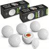 6 Pack Golf Ball Shots, Shot Glass Set of 3,1.5 Ounce Golf Balls Shot Glasses Funny, for Golf Lover Accessories Gag Gifts for Men, White