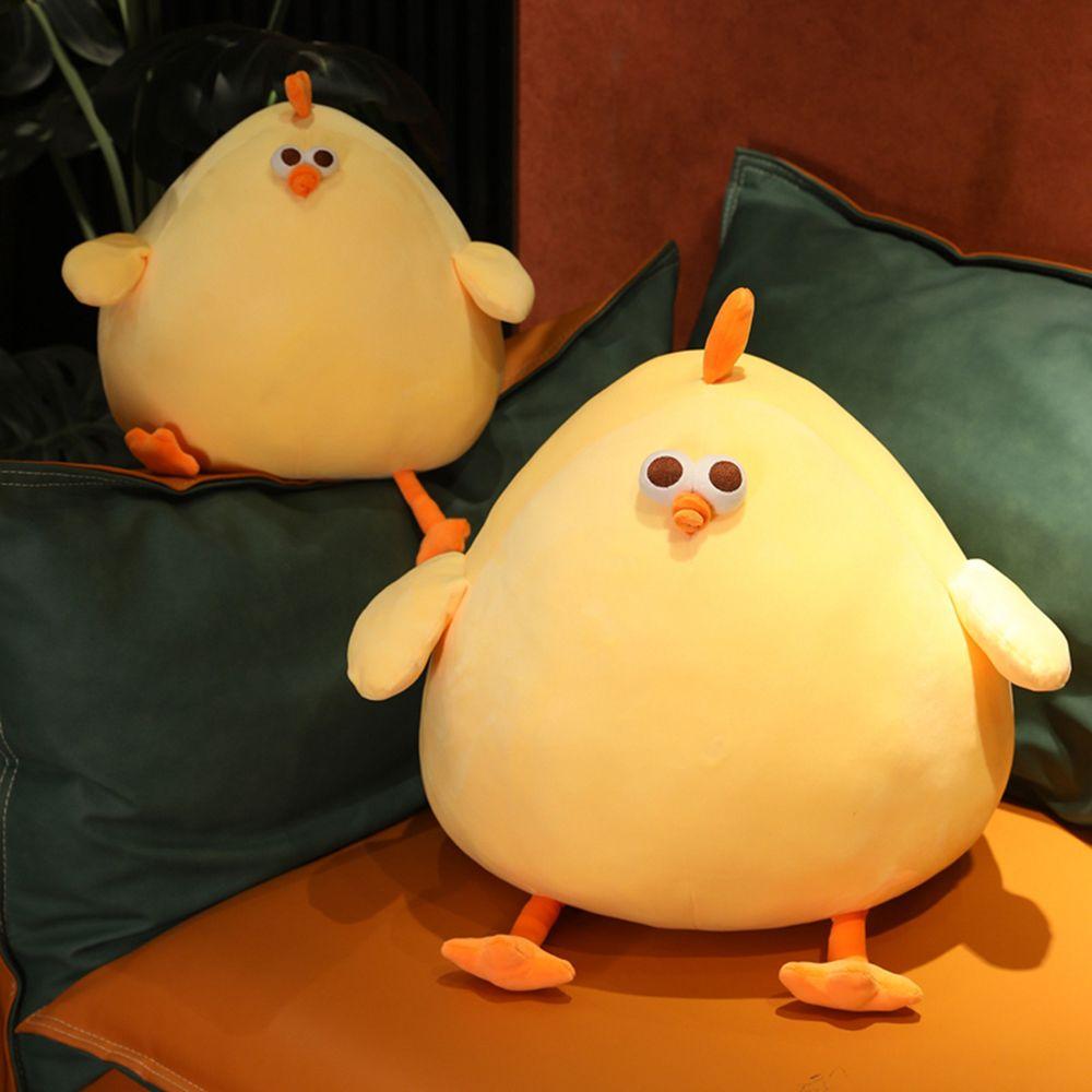 Украшение Животное Кукла Плюшевая Подушка Толстенькие Желтые Цыплята Плюшевые Игрушки Очаровательная Кукла-Цыпленок Мягкая Игрушка
