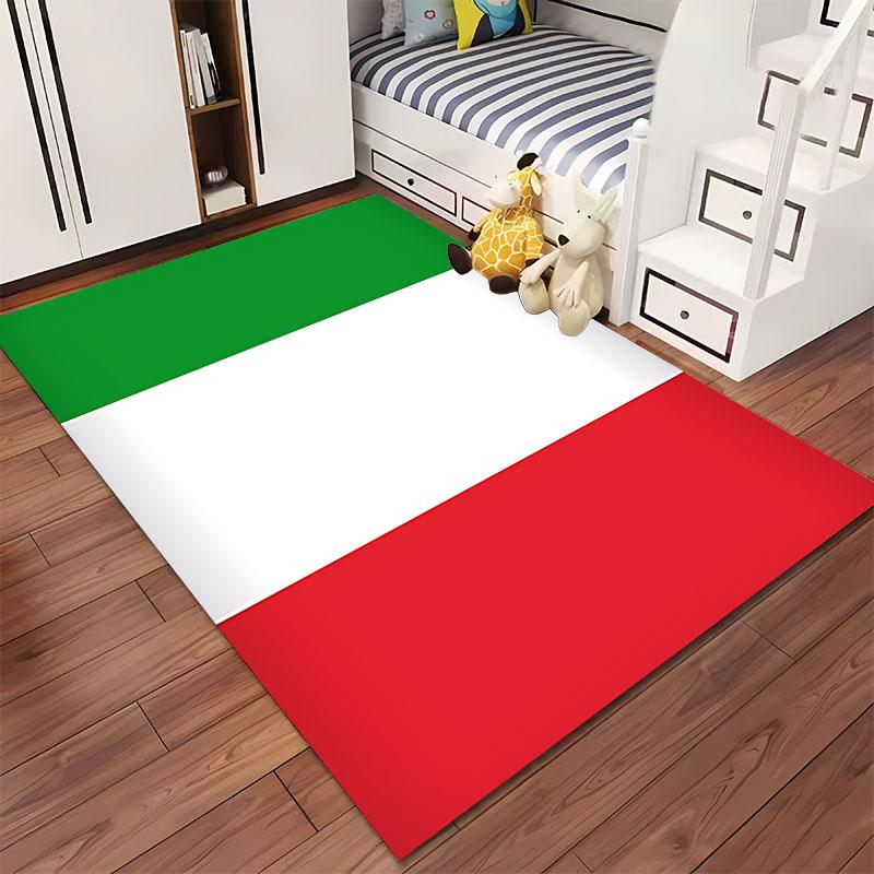 Italian Flag Pattern Carpet suitable as a non-slip mat for the living room or bedroom sofa