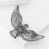 Стильная винтажная брошь в виде большого орла, элегантная роскошная брошь в виде животного со стразами, женская одежда, аксессуары, корсаж