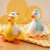Пищащая утка, мягкая игрушка-антистресс из ТПР со сменной одеждой, портативная фиджет-игрушка