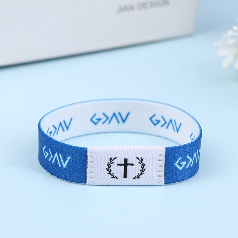 Носимый библейский браслет Религиозные браслеты Христианский браслет с ежедневным библейским стихом с NFC RFID эластичным браслетом