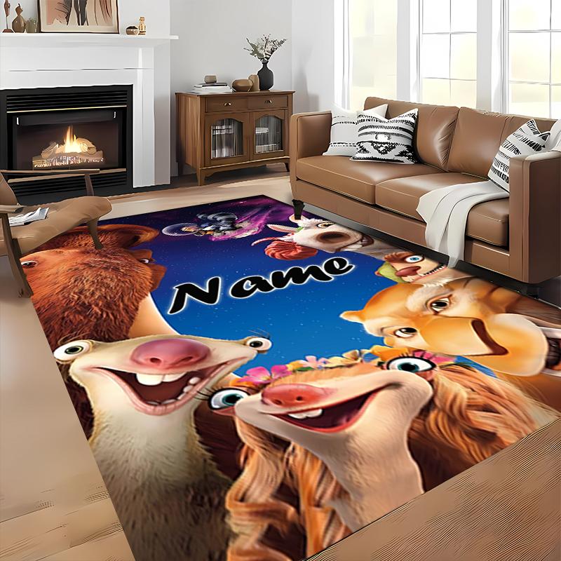 Custom personalization Ice Age Dawn of the Dinosaurs Area Rug - Perfect For Kitchen, Bathroom,Laundry Room Decor Large Size Available,Gift All Seasons