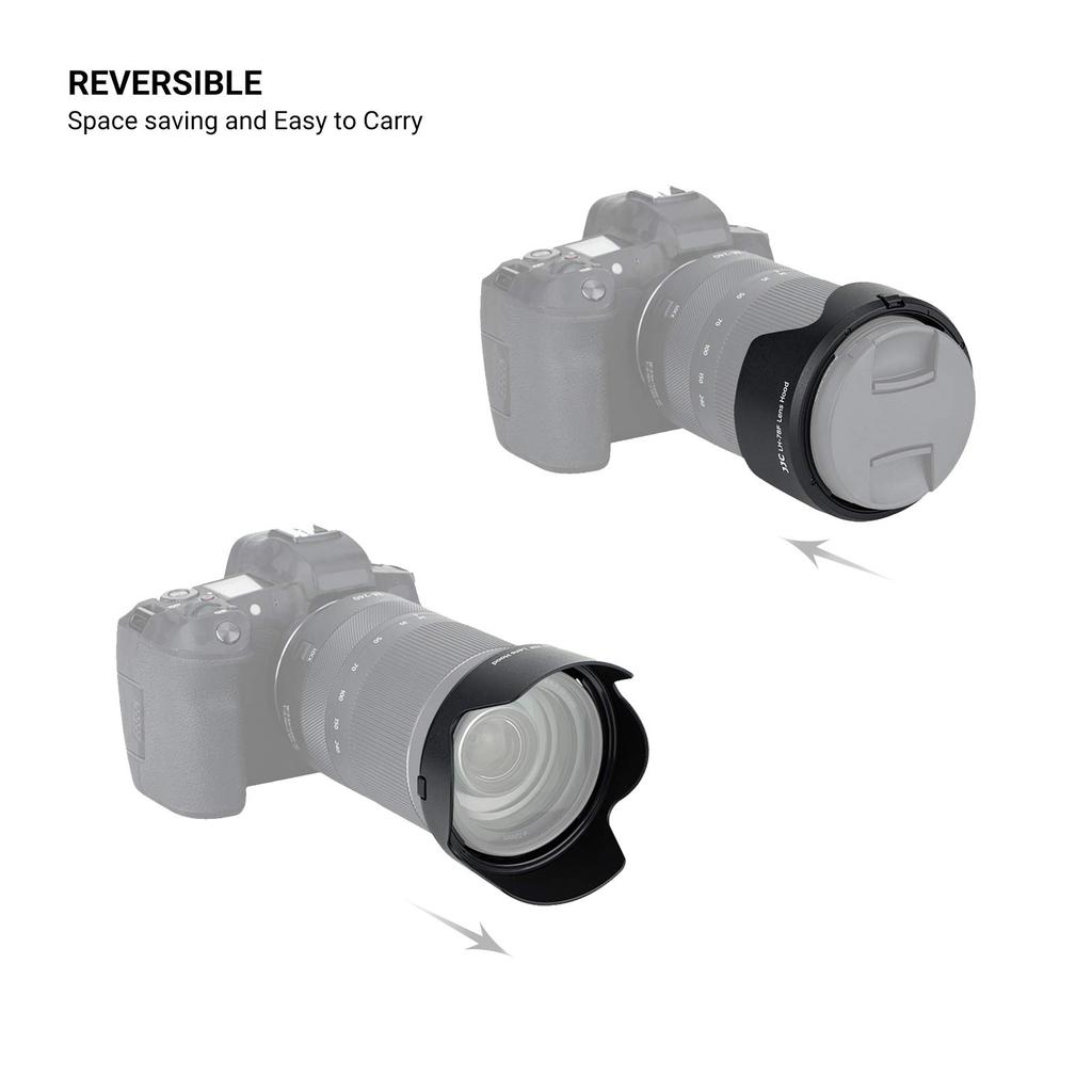 JJC Reversible Lens Hood for Canon Compatible RF IS USM Compatible with Canon EOS and Ra EW-78F 24-240mm F4-6.3 Lens, R5, R6, RP, R,