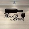 1pc Wine Bar Metal Wall Art Sign - Elegant Home Décor for Kitchen Living Room, Bedroom, and Porch, Perfect Housewarming Gift