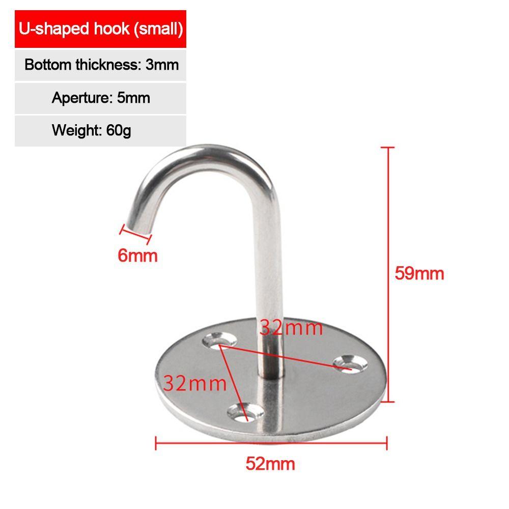 1Pcs U/J-Shaped Wall Hook Plate Deck Door Buckle New Ceiling Mount Hanger  for Fan Lamp