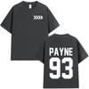 Трикотажные футболки в память о Лиаме Пейне Мерч Payne 93 Подарок для фанатов Мужская одежда Футболки с коротким рукавом Оверсайз Футболки в стиле хип-хоп и стритстайл