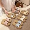 Internet Celebrity Slippers Women Summer Wear 2025 New Thick Bottom Muffin Heightened Soft Bottom H Go Out To Wear Cool Slippers