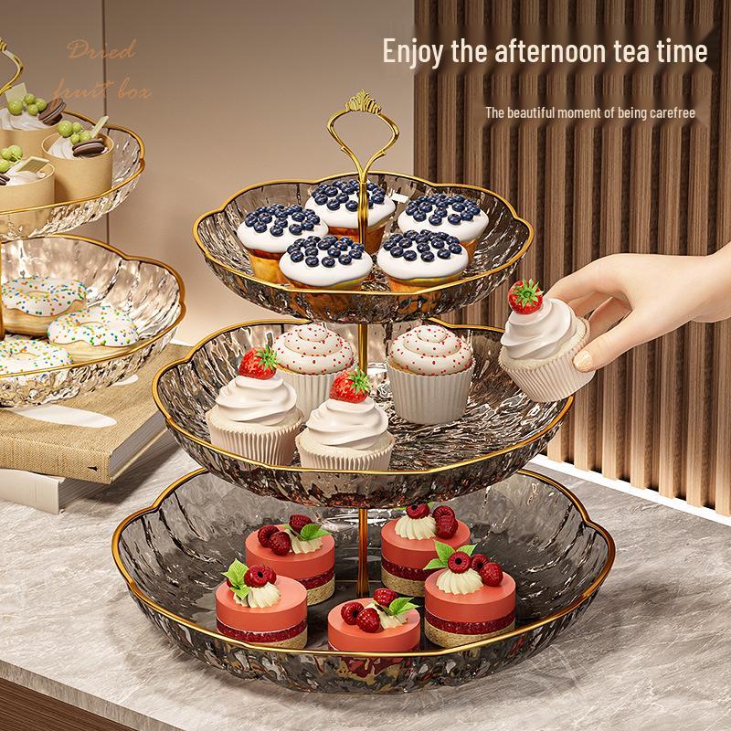 Multi-Tier Fruit & Dessert Tray for Living Room Coffee Table