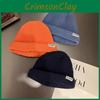 Ntrx Letter Trendy Pattern Solid Color Knitted Cap For Cold Weather Fashion