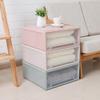 Plastic Household Transparent Stackable Drawer Storage Box Desktop Cabinet Closet Organizer Wardrobe Home Storage Organization