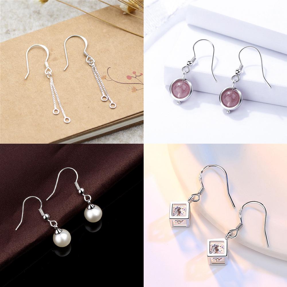 DIY 304 Stainless Steel Earring Hooks - Jewelry Making Accessories