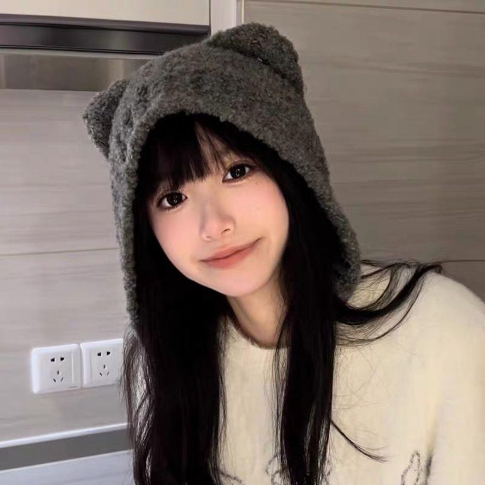 Fashion Cute Autumn Winter Knitted Cold Cap Knitted Hat Wool Hat