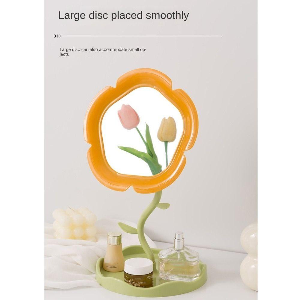 Съемное туалетное зеркало в форме подсолнуха, милое настольное зеркало, прочное настольное зеркало для макияжа, домашнее