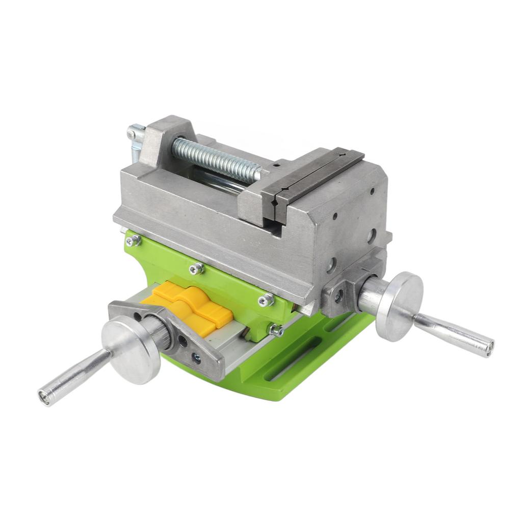 3-дюймовые тиски для сверлильного станка с 2-сторонним движением, крестообразные плоские тиски из алюминиевого сплава для сверления на верстаке