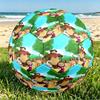 Masha and The Bear Print Size 5 Soccer Ball, PU Wear Resistant Football for Match Training and Daily Practice, Birthday Gift for Soccer Fans