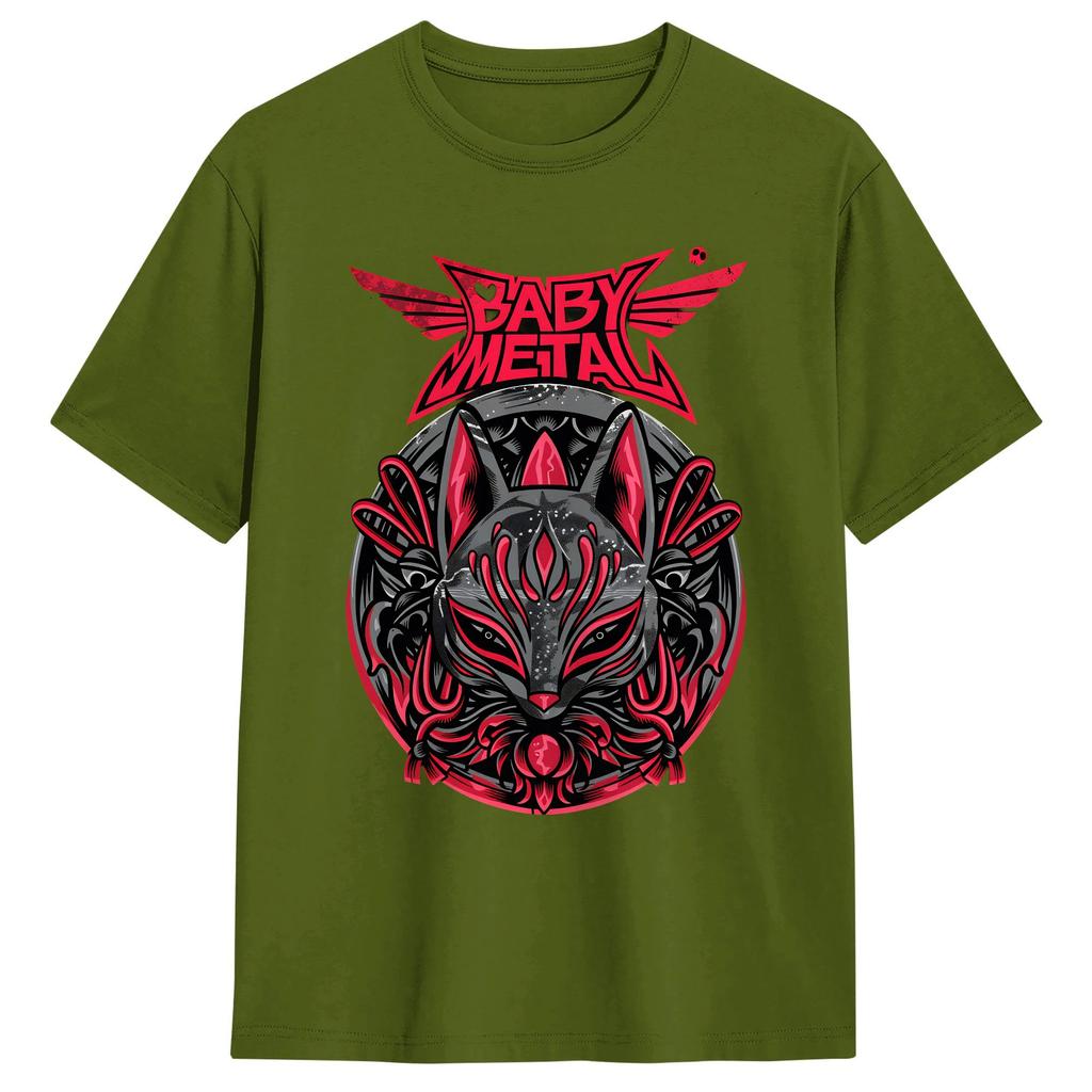 Babymetal World Tour 2026 Mens T Shirt Funny Tee Shirt Short Sleeve Round Collar TShirts 100 Cotton 4XL 5XL 6XL Clothing