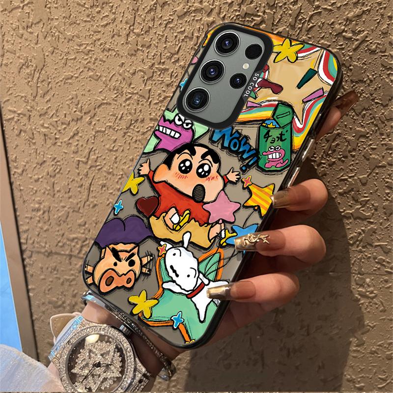 Чехол C-Crayon Shin-chan для Samsung Galaxy A36 A35 A34 A32 A30 A26 A25 A24 A23 A22 5G 4G A20 A16 A15 A14 A13 A12 Акриловая крышка