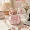 Creative Bow Pen Holder 3D Printed Makeup Brush Storage Case Desktop Organizer  Vanity Organizer