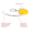Tailor Mini Measuring Tool Centimeter Inch Roll Tape Keychain Tape Measure Measure Ruler