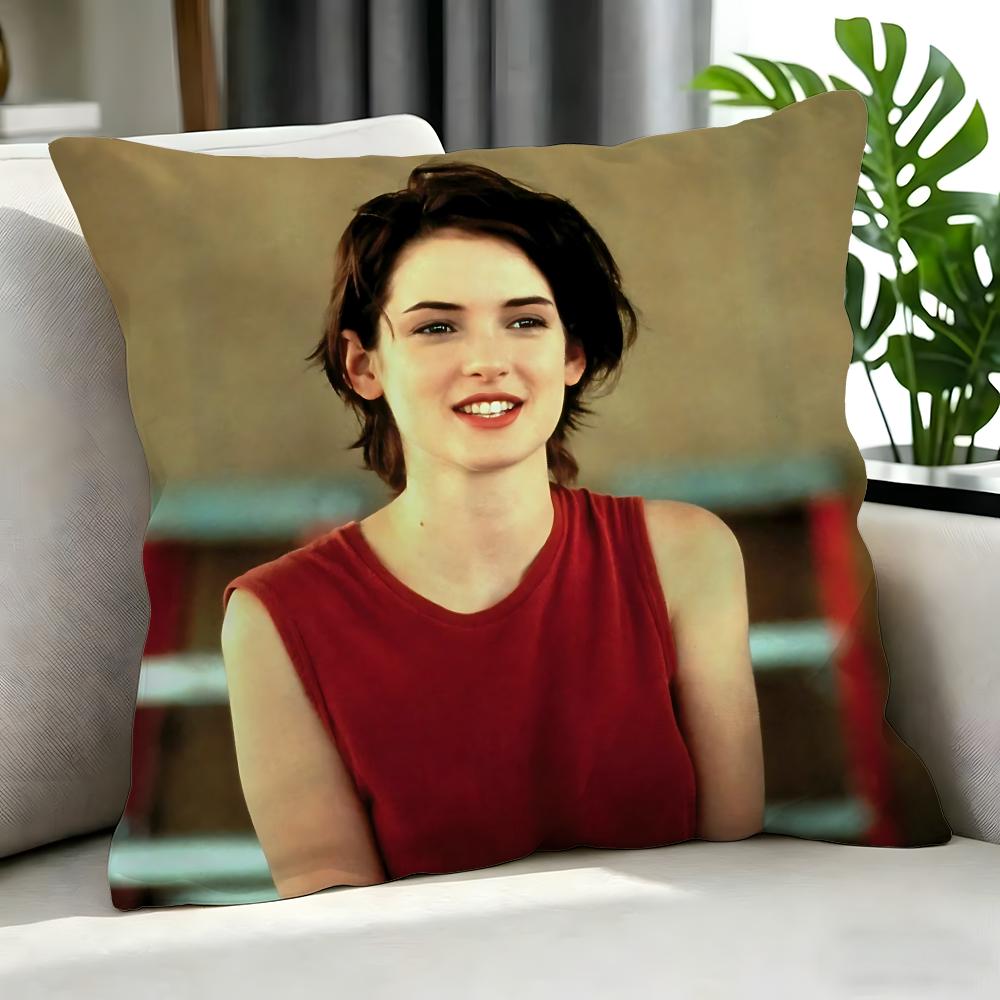 movie Winona Ryder Cushion Cover Cushion Cover Set Pcs x x x Pillowcase Decorative Sofa Home Decor
