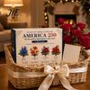 Mini Flower Bouquet Craft America 250 Beaded DIY Kit, 4th of July Patriotic Fantasy Art Kit Handmade Set, 1776-2026 Independence Day 3D Making