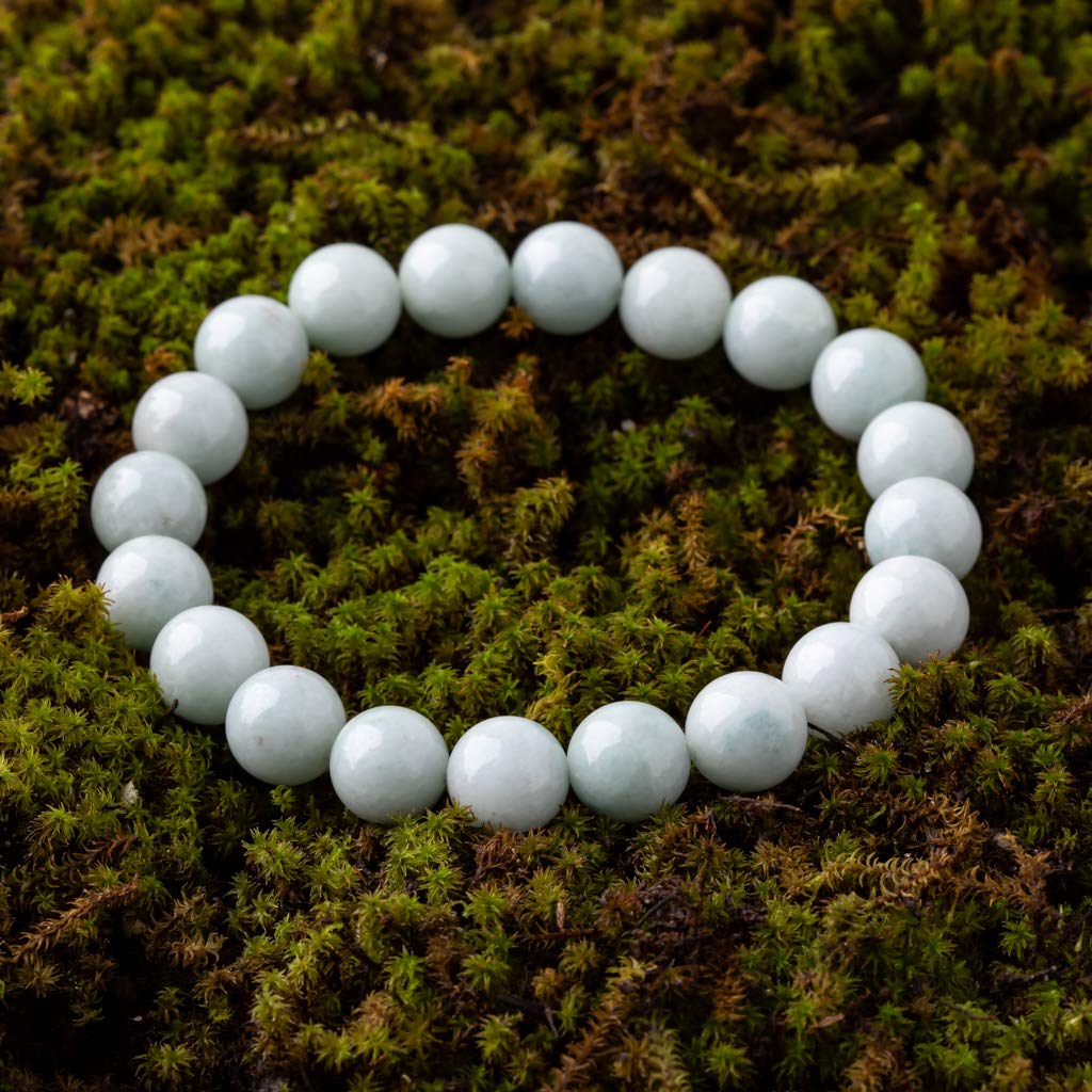 17cm Itoigawa Natural Jadeite Pale Japanese National Jomon Power Stone Jadeite Workshop Special Paulownia Wood Quality Guarantee BR0250 (10mm beads,