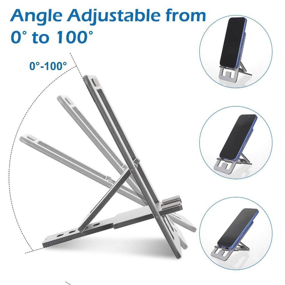 Металлическая складная подставка для телефона Тонкая подставка для мобильного телефона Настольный держатель для сотового телефона Путешествия Офис