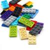 100pcs Moc Tiles Plate 2x4 3020 Short Piece DIY  Classic Base Building Blocks  Bricks Compatible City Street Scene Assembles Toy