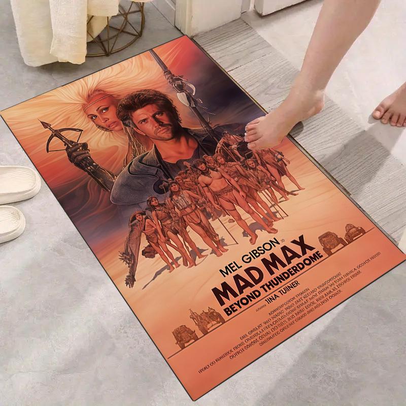 Mad Max Beyond Thunderdome Vintage Movie Area Rug Mel Gibson Post-apocalyptic Floor Carpet Man Cave Decor