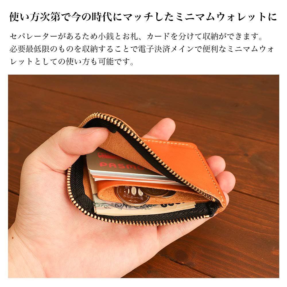 Wallet Coin Purse Coin Case Smart Wallet Minimum Wallet Genuine Leather Made In Japan Multiple Storage Slim Mini Smart Minimum Compact Small