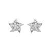 Boucles D'oreilles Luxenter En Argent 925 Avec Zircons Brillants Plaqués Finition En Rhodié - Tsya