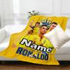 Custom Name Personalized Cristiano Ronaldo Print Blankets, Home Decor, Bedroom, Sofa, Camping, Couch, Gifts for Birthday Christmas
