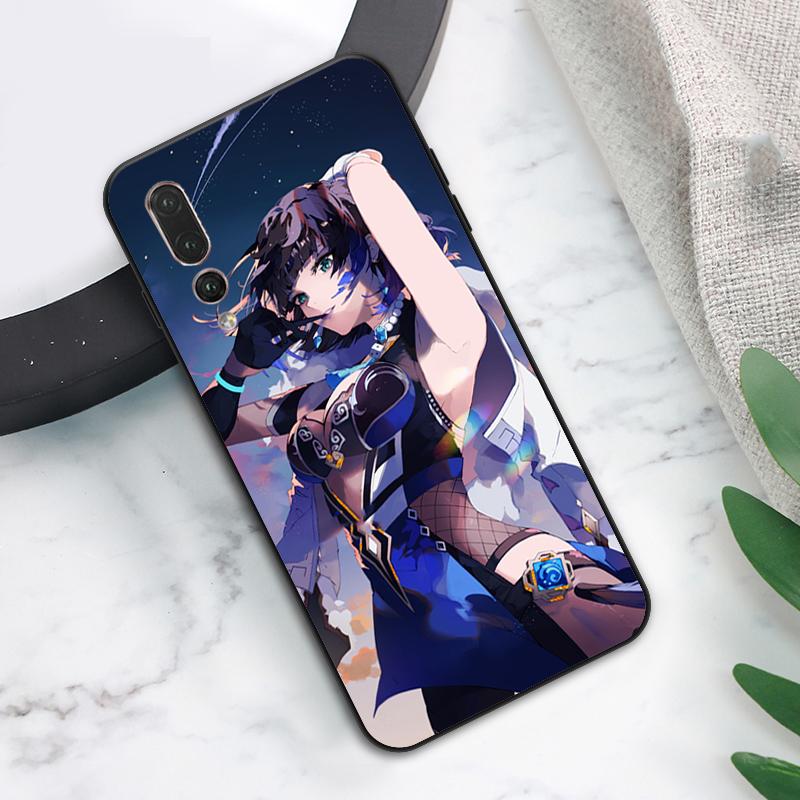 Чехол Yelan Genshin Impact для Huawei Nova Y73 Y72 Y70 Y90 Y60 Y61 Y91 12s 12i 11i 8i 9 10 SE P40 Lite P60 P30 Pro