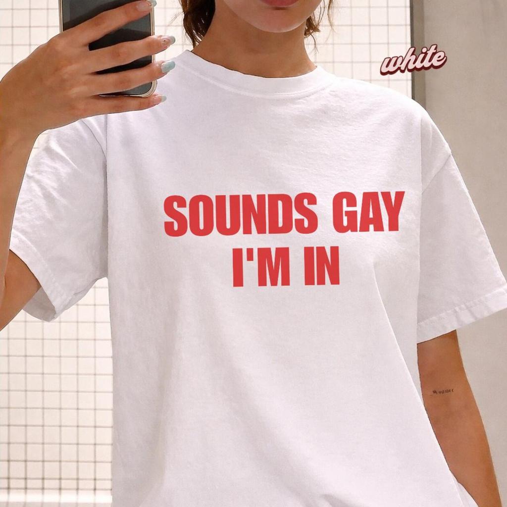 Sounds Gay I'm In shirt, Lesbian T-Shirt, Vintage Lesbian Pride T-Shirt, Queer, Western, LGBTQ